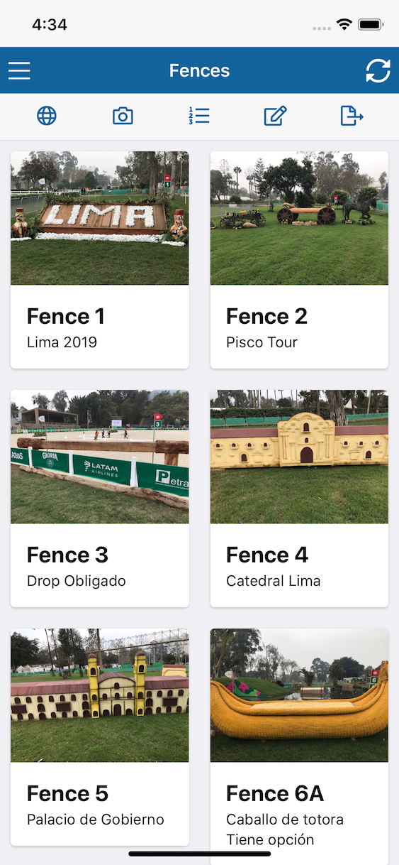 Quickly review the fences with the photo galleries